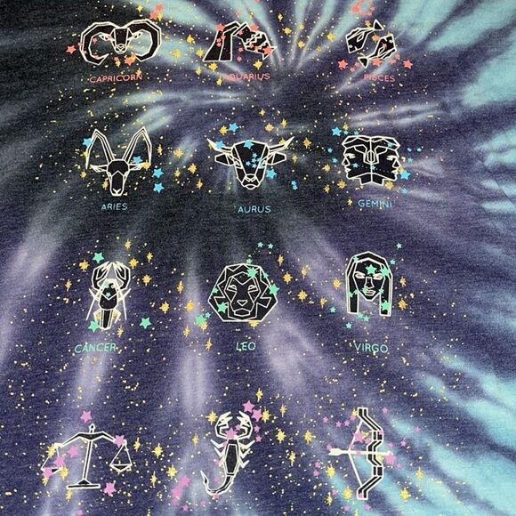 Self Esteem Tie-Dye Zodiac Print T-Shirt - Picture 5 of 8